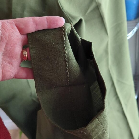 Mid Century Green Dress  Pants - Picture 7 of 9